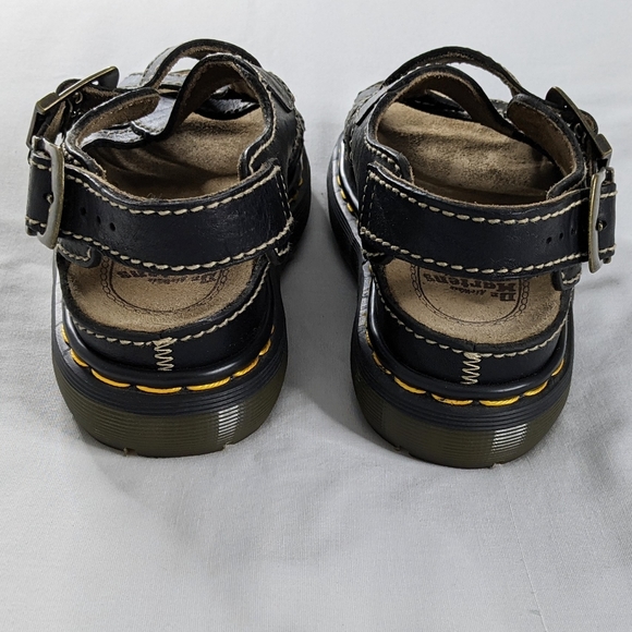 VTG 90s Chunky Platform Buckle Sandals Made In England Like New - Picture 6 of 8